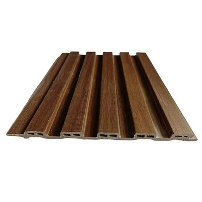 Painel de parede composto interior WPC canelado